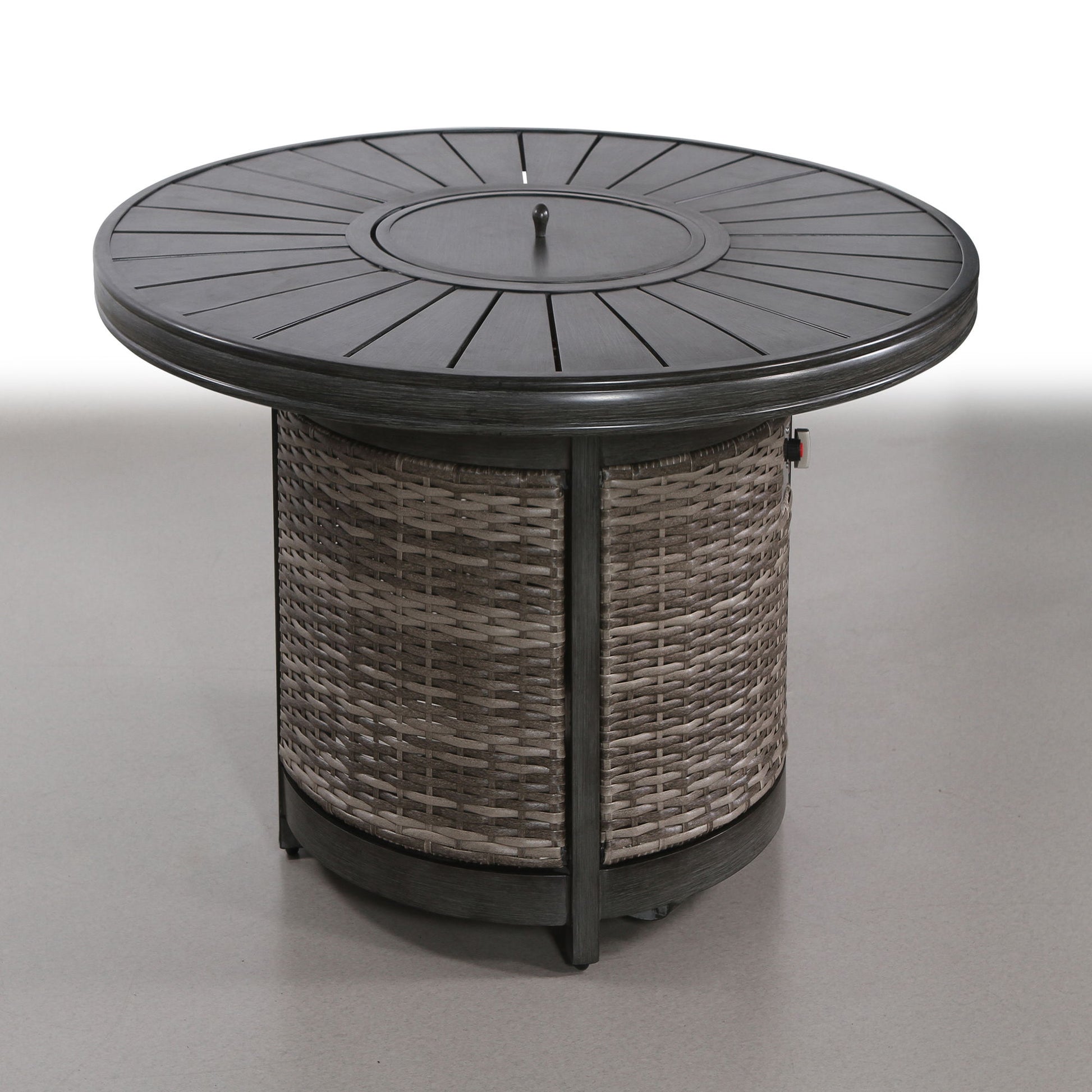 Propane Outdoor Fire Pit Table - Gray LSI Patio Furniture