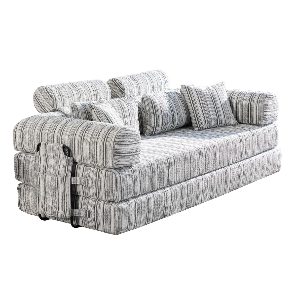 Convertible Sleeper Sofa Bed With High Density Compressed Sponge, Upholstered Couch For Living Room Home Essentials