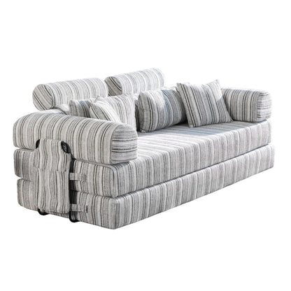 Convertible Sleeper Sofa Bed With High Density Compressed Sponge, Upholstered Couch For Living Room Home Essentials