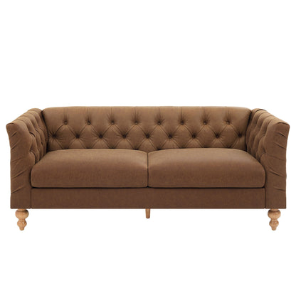 Chesterfield Sofa With Flared Arms For Living Room Noble House