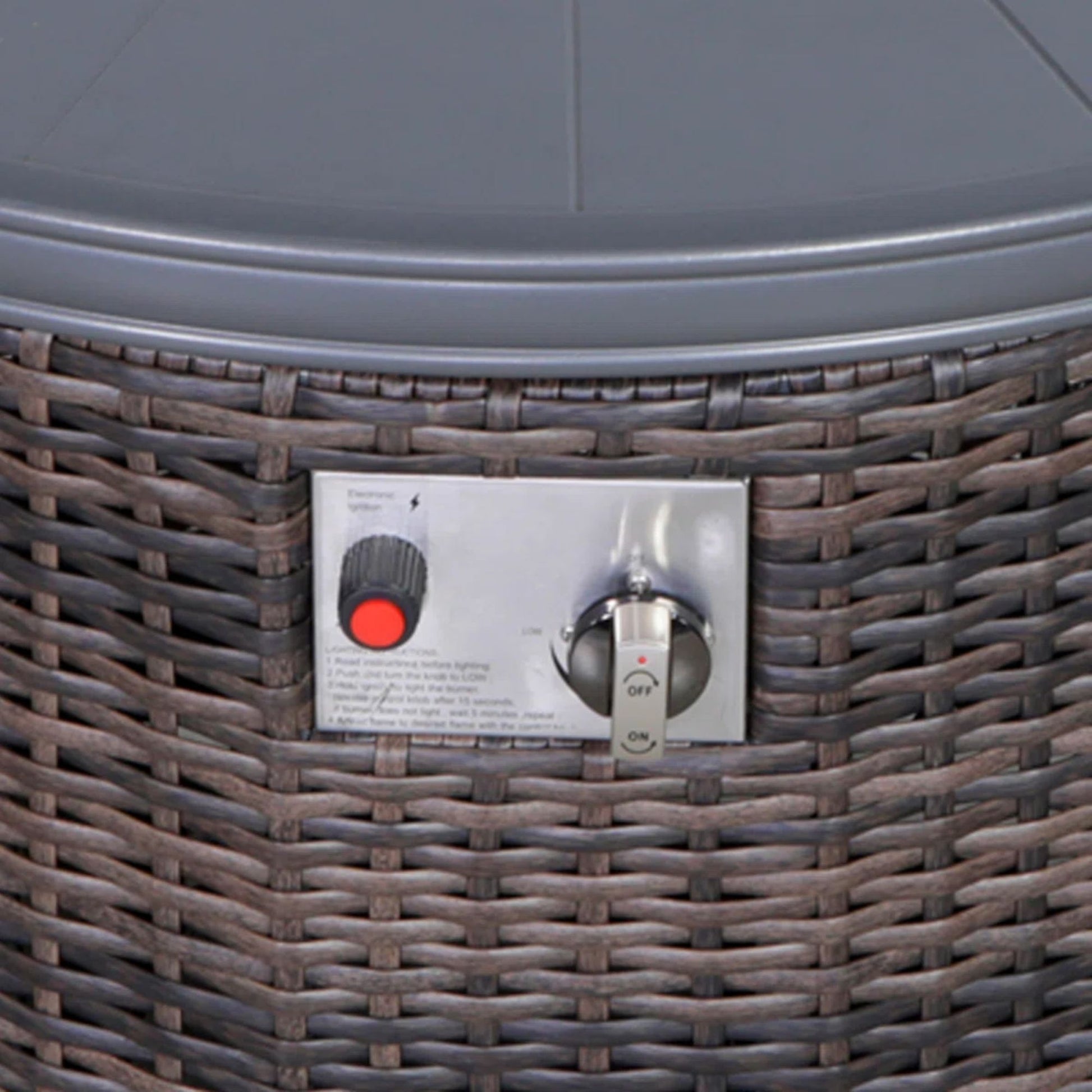 Outdoor Fire Pit Table With Lid LSI Patio Furniture