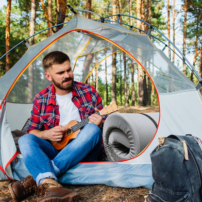 Memory Foam Camping Mattress Foldable, Portable With Water Resistant Cover - Gray Daily Nest