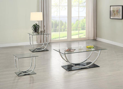 Danville - Glass Top Coffee Table Set Coaster Fine Furniture