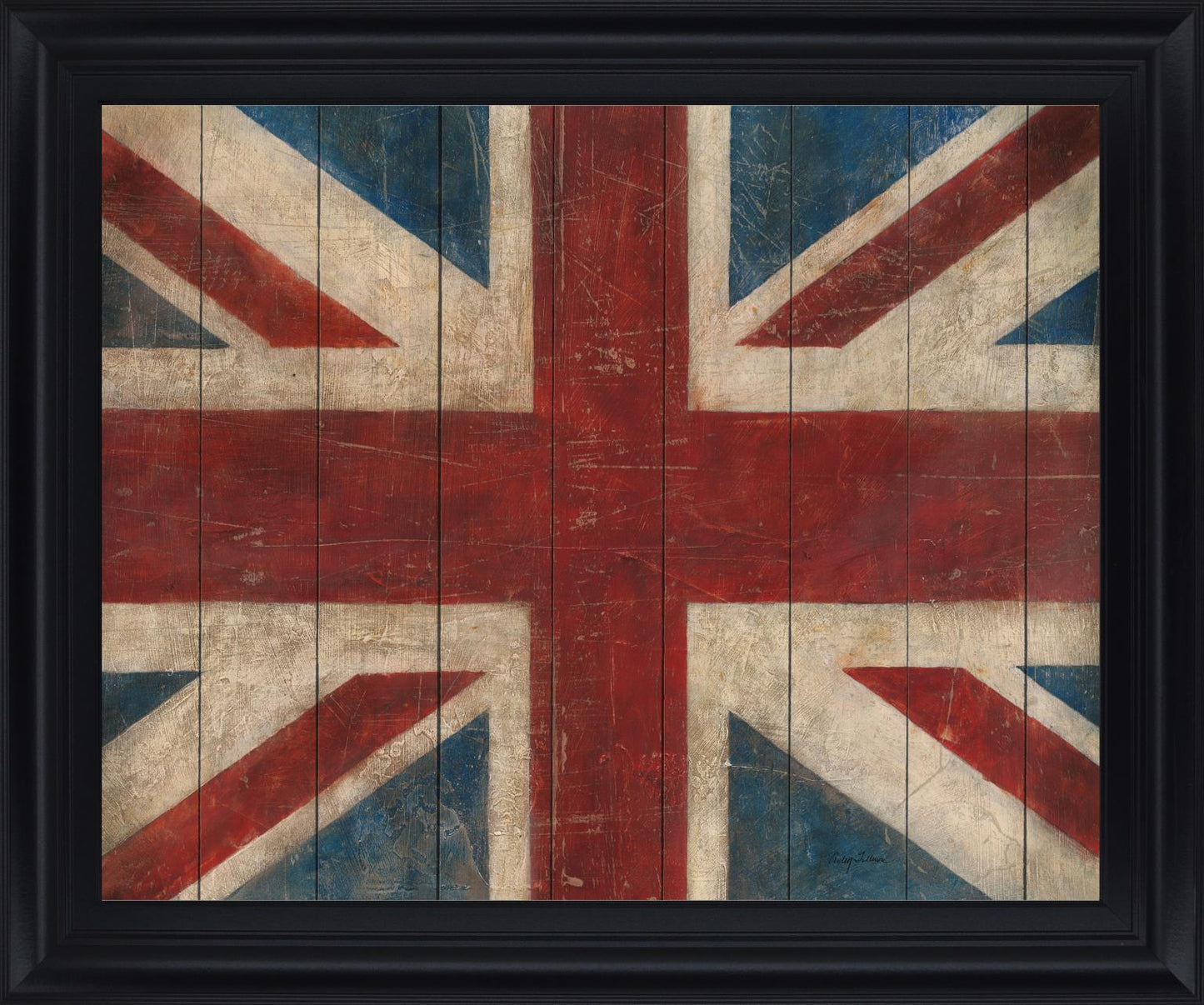 Vintage Union Motif - 28" x 34" Framed Wall Art Classy Art