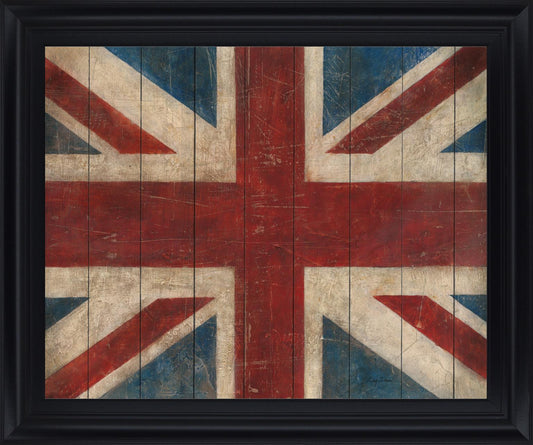 Vintage Union Motif - 28" x 34" Framed Wall Art Classy Art