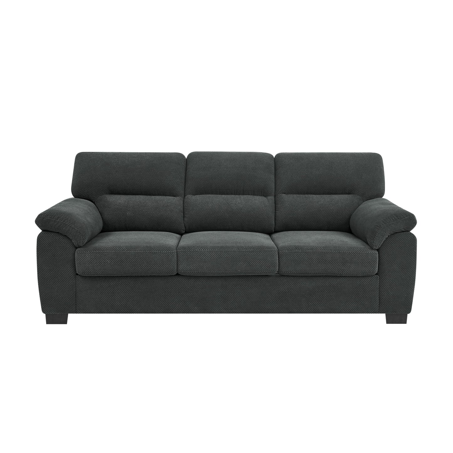 3 Seater Sofa With Padded Armrests And Triangular Leg Home Essentials