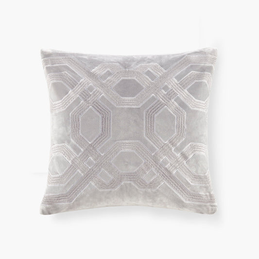 Biron - Square Decor Pillow - Silver