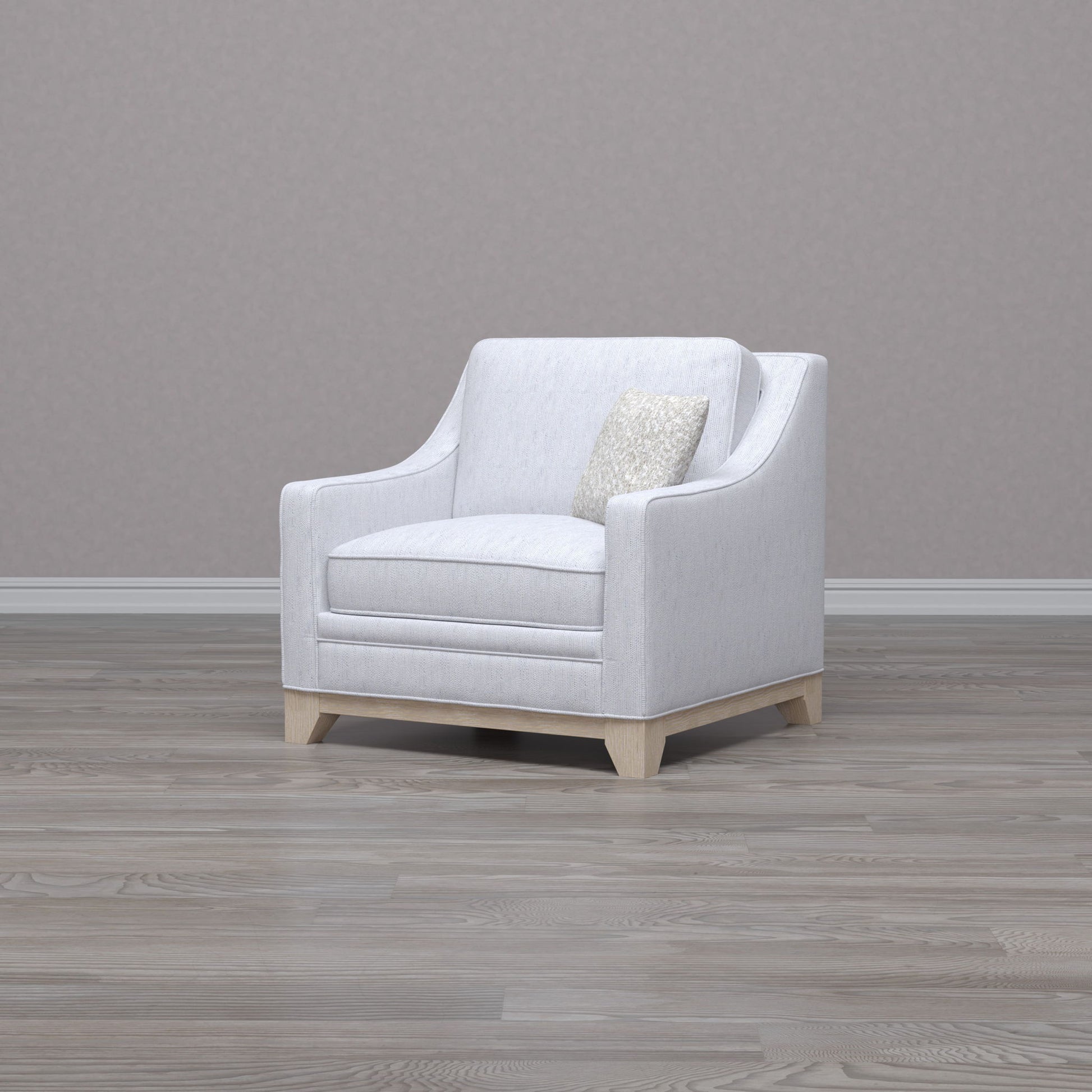 Lounge Chair With Casual Accent - Gray Emerald Home