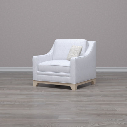 Lounge Chair With Casual Accent - Gray Emerald Home