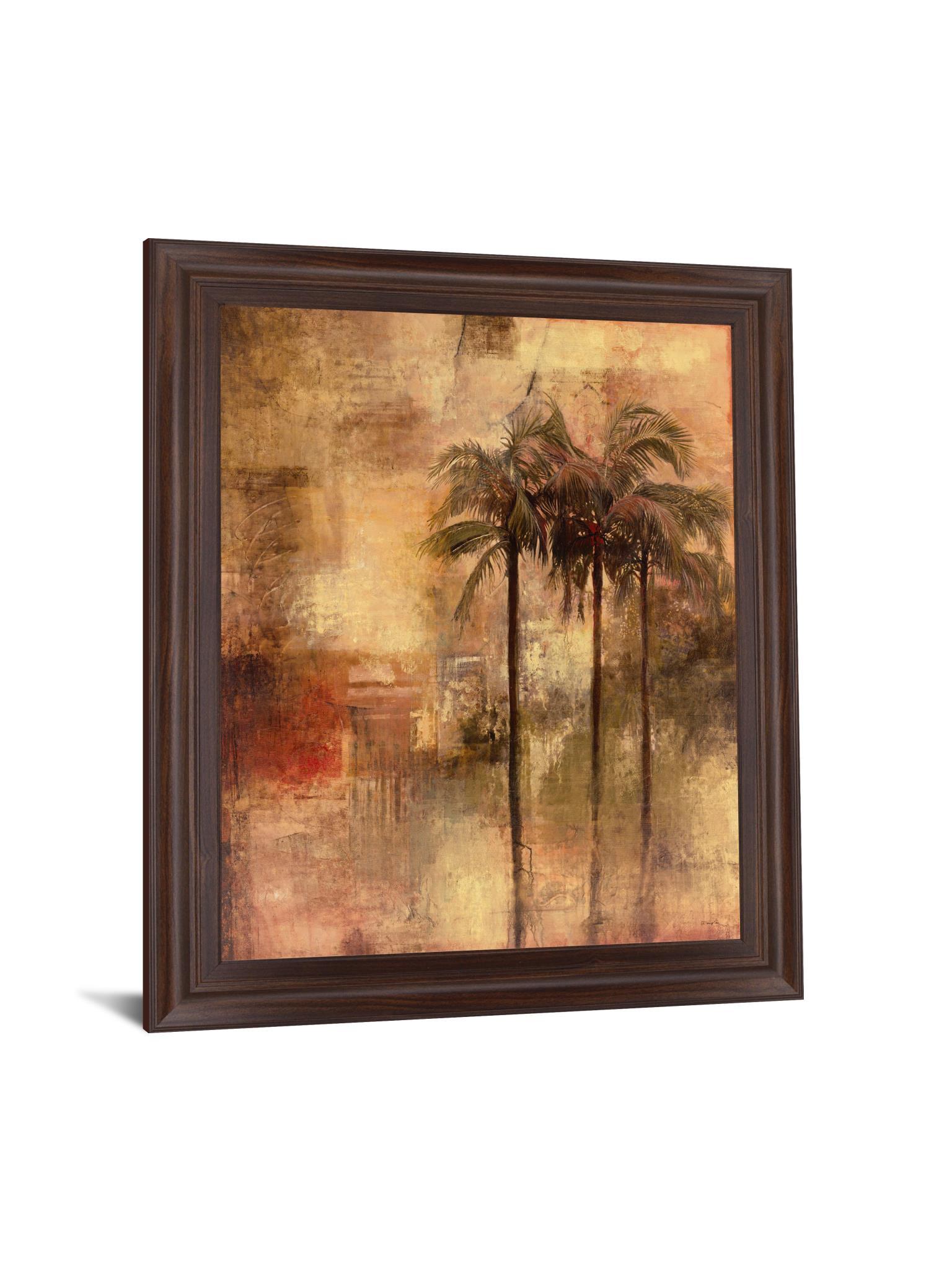 Amber Tropics - 28" x 34" Framed Wall Art Classy Art