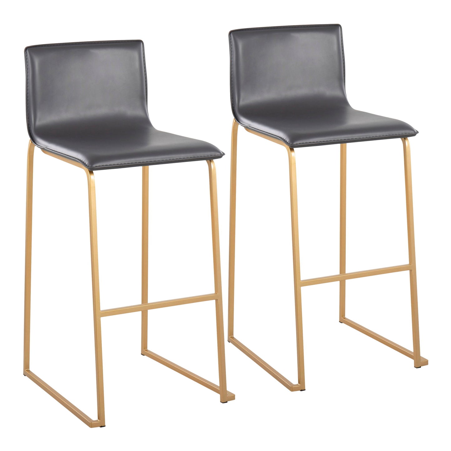 Mara - Contemporary Upholstered Barstool (Set of 2) Lumi Source