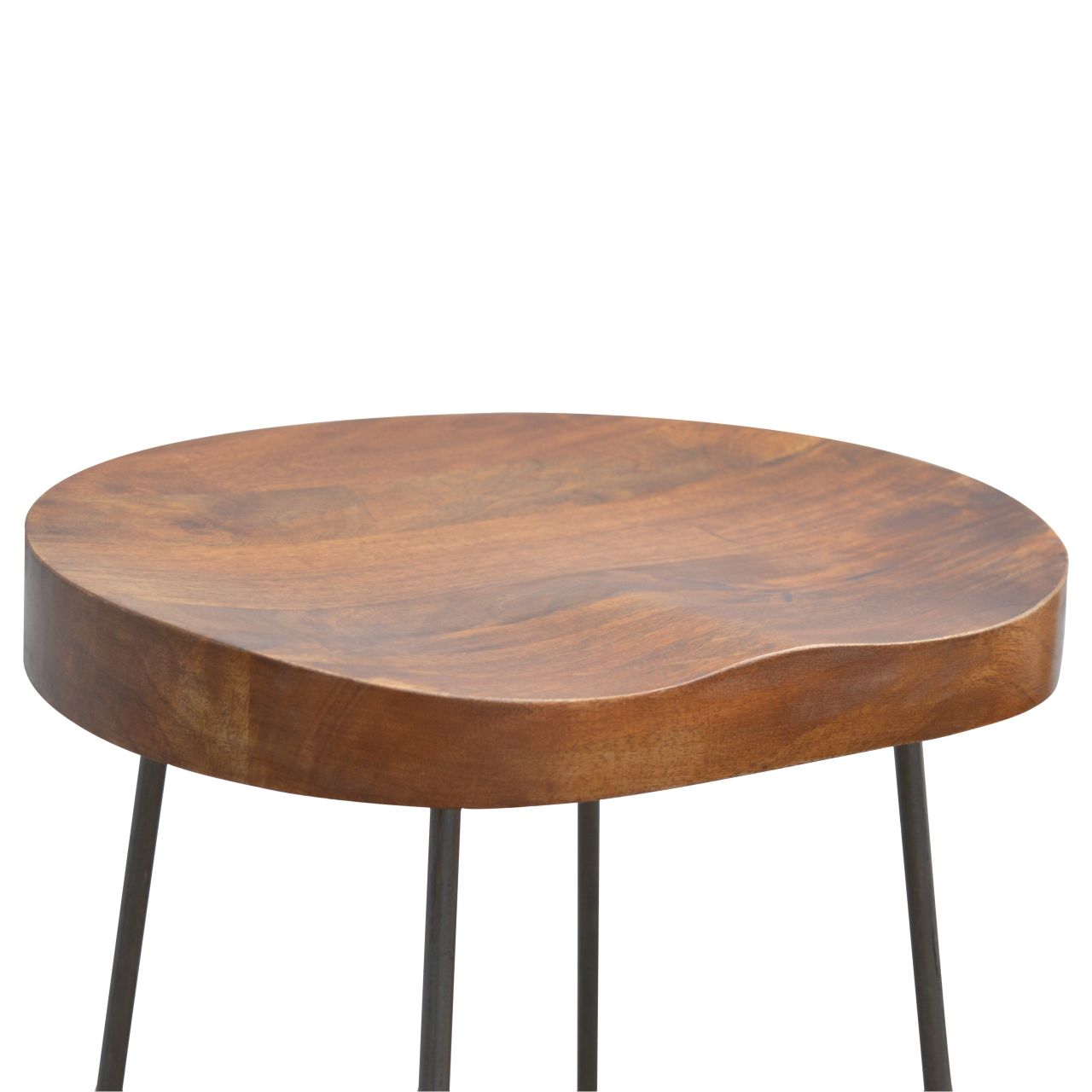 Industrial Chunky Bar Stool - Chestnut Artisan Furniture