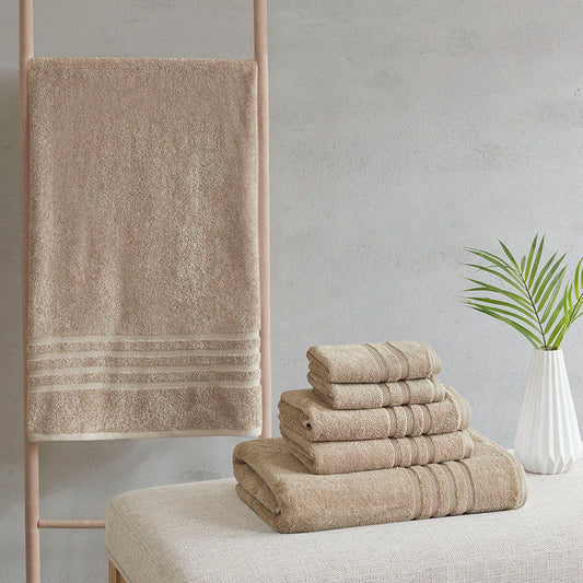 Nurture - Sustainable Antimicrobial 6 Piece Towel Set - Natural