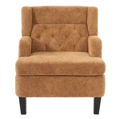 Modern Tufted Upholstered Accent Chair For Living Room Noble House