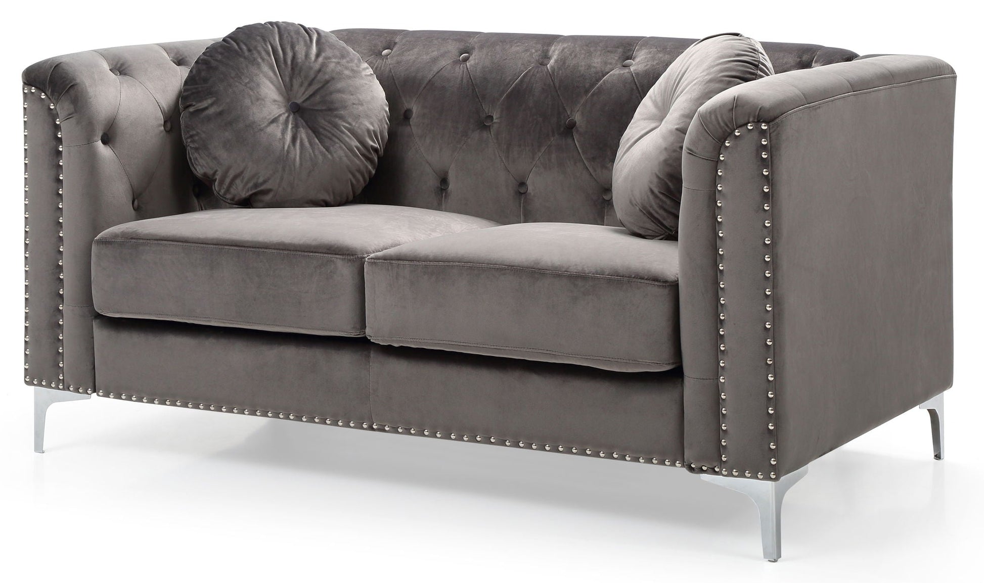 Stylish Sloped Arm Loveseat Glory Furniture