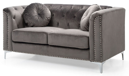 Stylish Sloped Arm Loveseat Glory Furniture