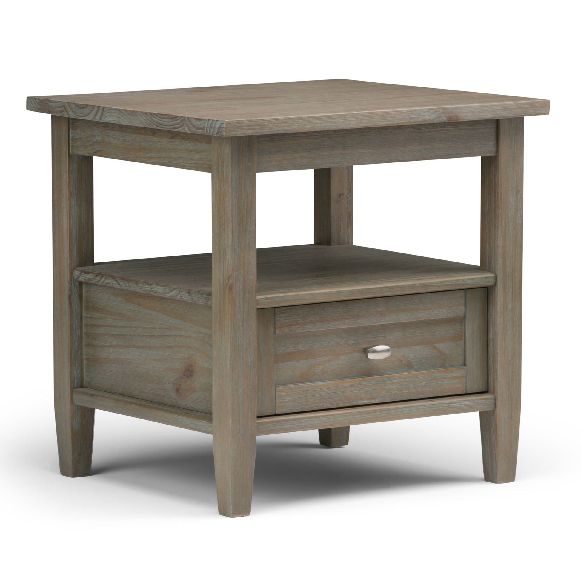 Warm Shaker - End Table - Distressed Gray Simpli-Home