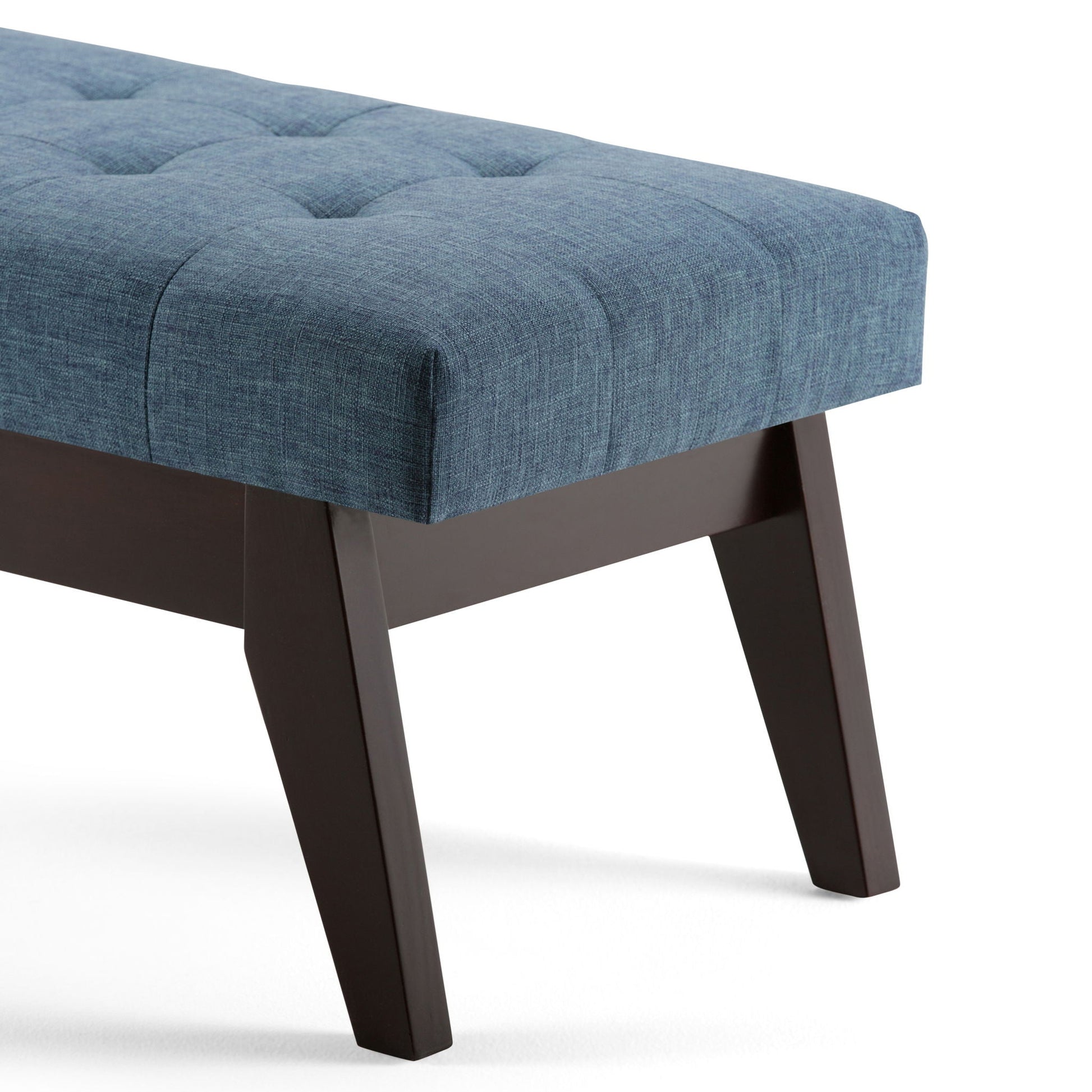 Draper - Upholstered Mid Century Tufted Ottoman Bench Simpli-Home