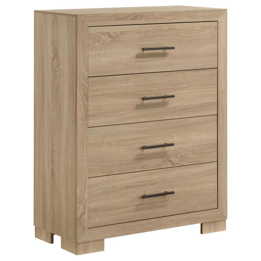 Arielle - 4-Drawer Bedroom Chest Of Drawers - Light Oak Coaster Fine Furniture