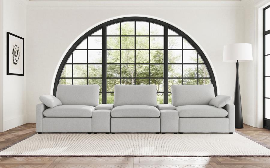 Collins - 5-Piece Power Reclining Home Theater Seating Coaster Fine Furniture