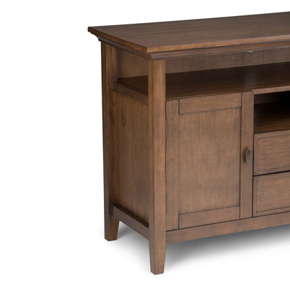Redmond - Tall TV Media Stand - Rustic Natural Aged Brown Simpli-Home