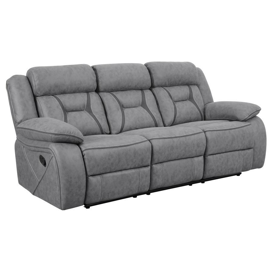 Higgins - Upholstered Motion Reclining Sofa Set CoasterEveryday