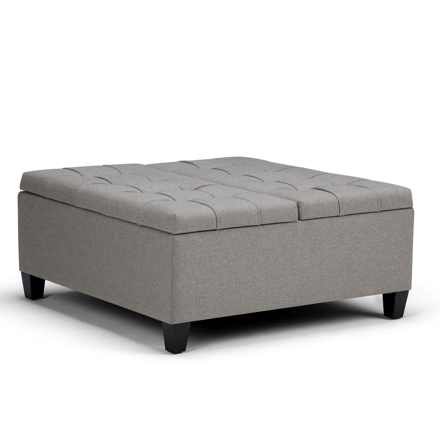 Harrison - Upholstered Coffee Table Storage Ottoman Simpli-Home