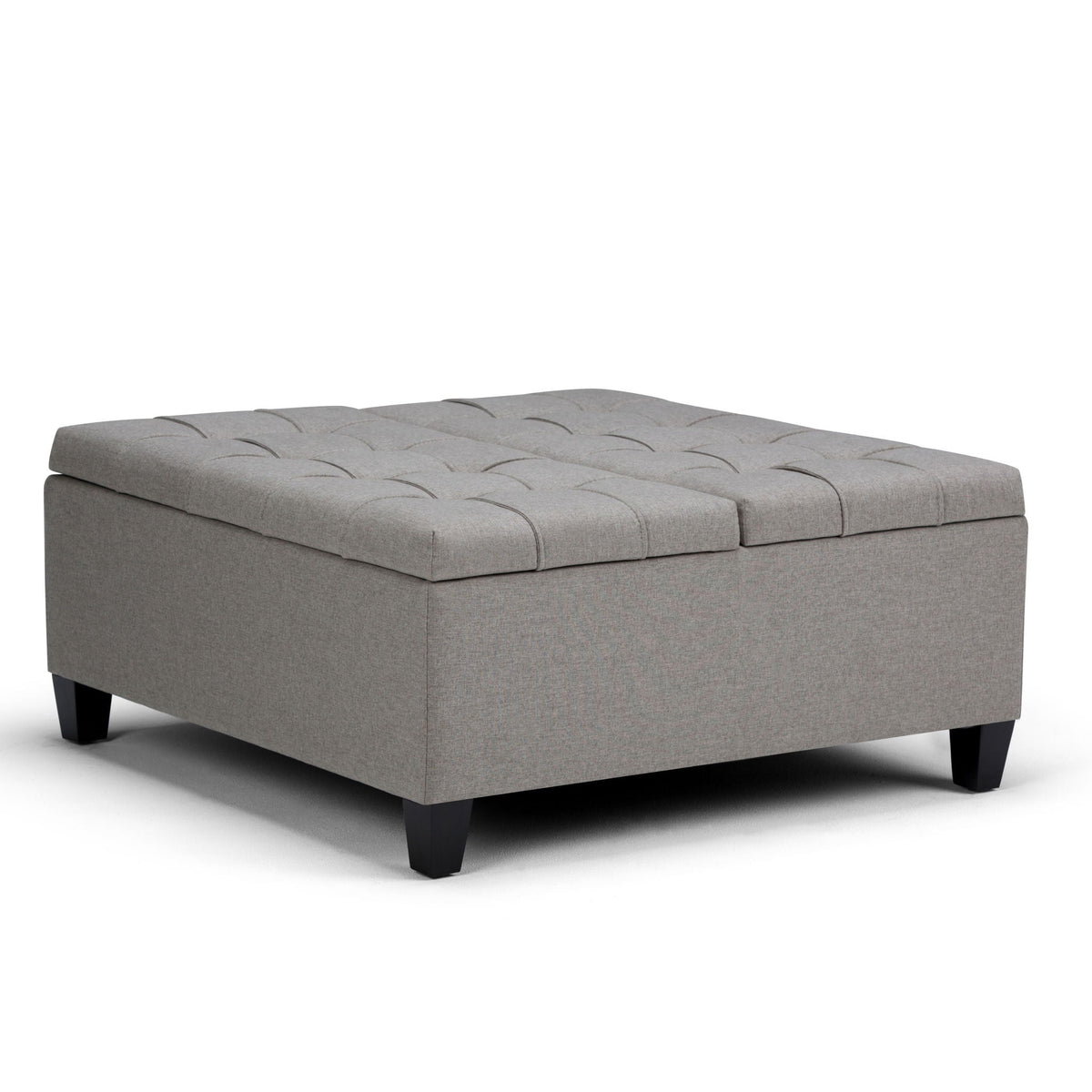 Harrison - Coffee Table Storage Ottoman - Gray Simpli-Home