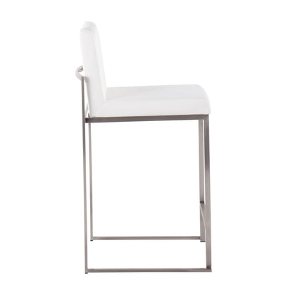 Fuji - Contemporary High Back Counter Stool, Functional Design Lumi Source