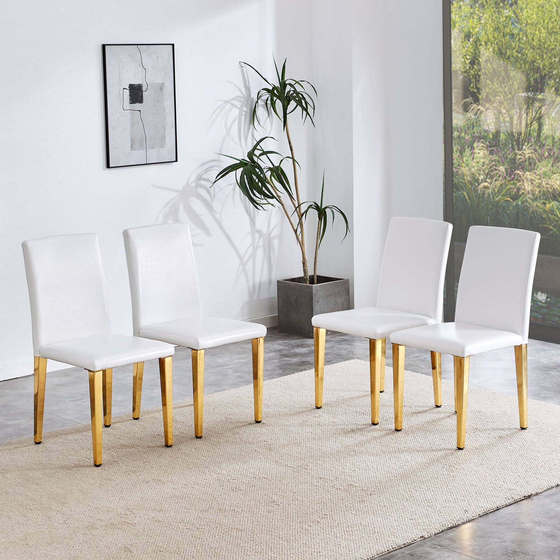 Elegant Upholstered Chairs With Metal Legs Home Essentials