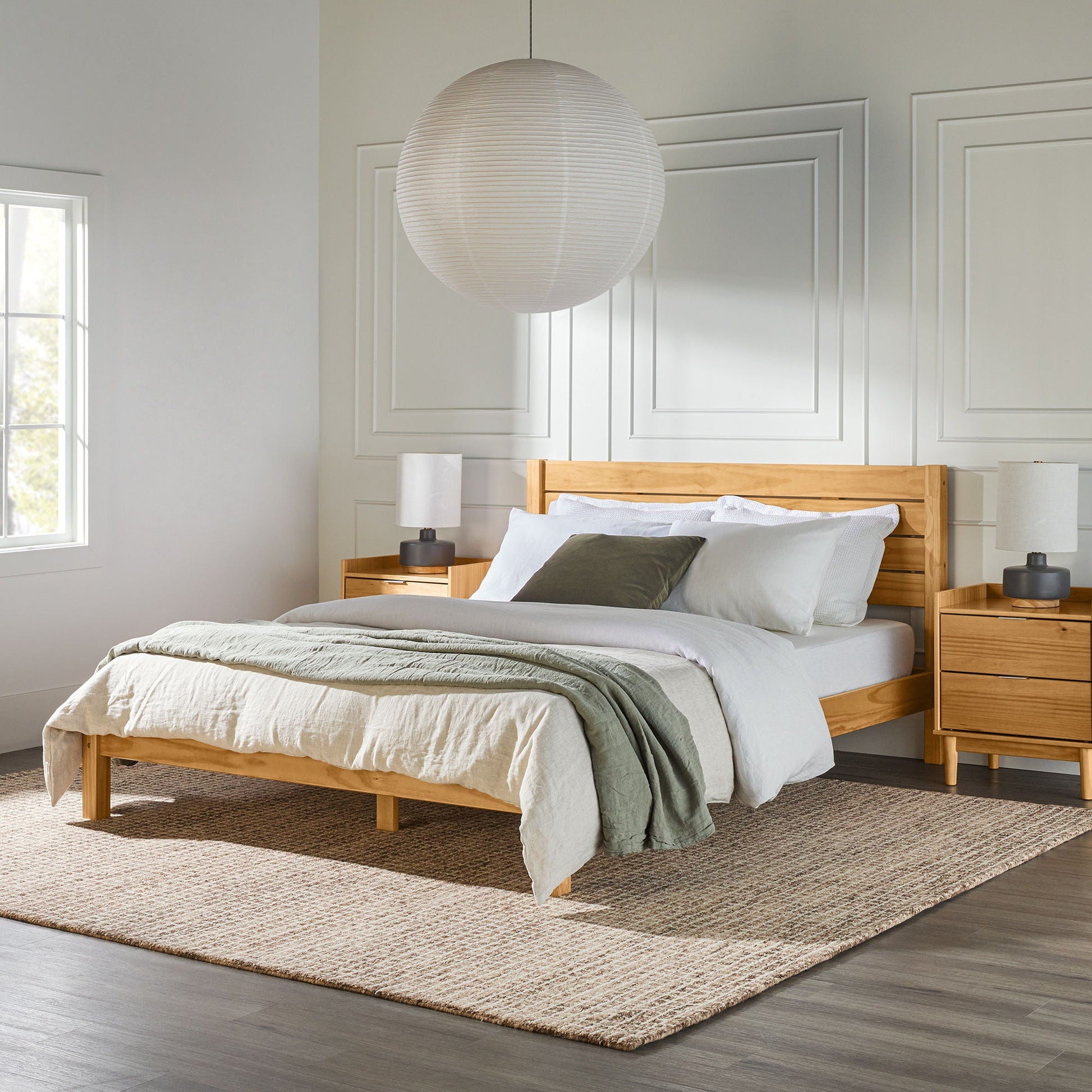 Modern Minimalist Boho Bedframe Walker Edison