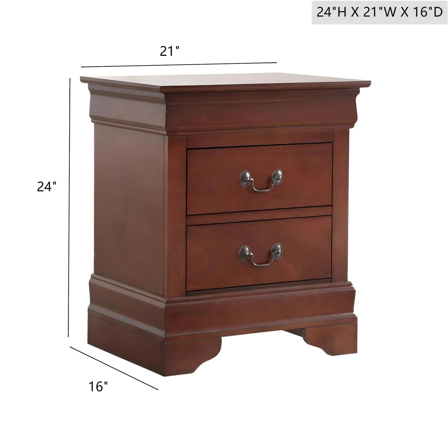 Traditional Style Design Nightstand Glory Furniture