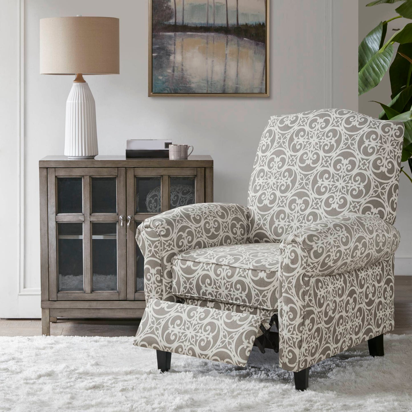 Kirby - Push Back Recliner - Gray Madison Park