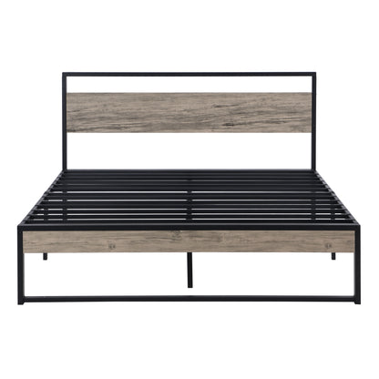 Queen Metal Bed - Black