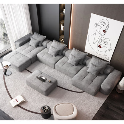 Modern Oversized Diy Combination Modular Sectional Sofa With Pillows Home Essentials