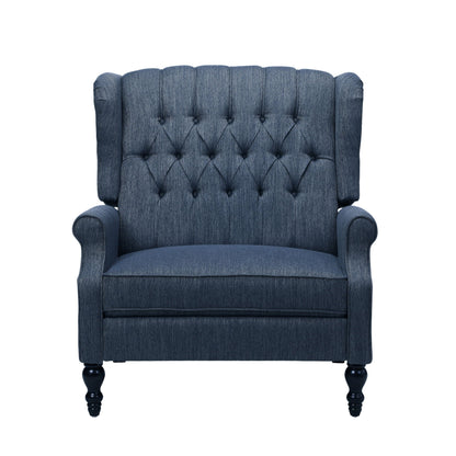 Dunham - Contemporary Fabric Tufted Oversized Pushback Recliner Noble House