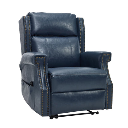 Manual Recliner Chair With Heavy Duty Motion Mechanism, 8 Vibrating Nodes And 3 Massage Modes For Living Room Home Essentials