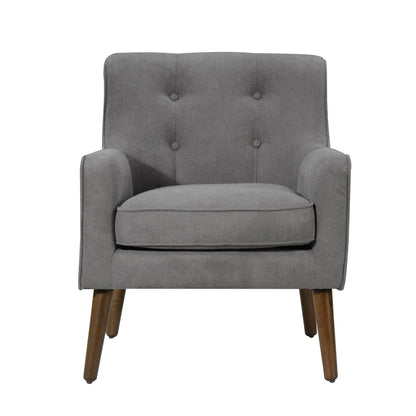 Ryder - Mid Century Modern Woven Fabric Tufted Armchair Lilola Home