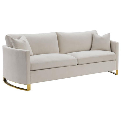 Corliss - Upholstered Arched Arm Sofa Set CoasterElevations