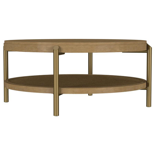 Arini - Round Coffee Table With Storage Shelf Coaster Fine Furniture