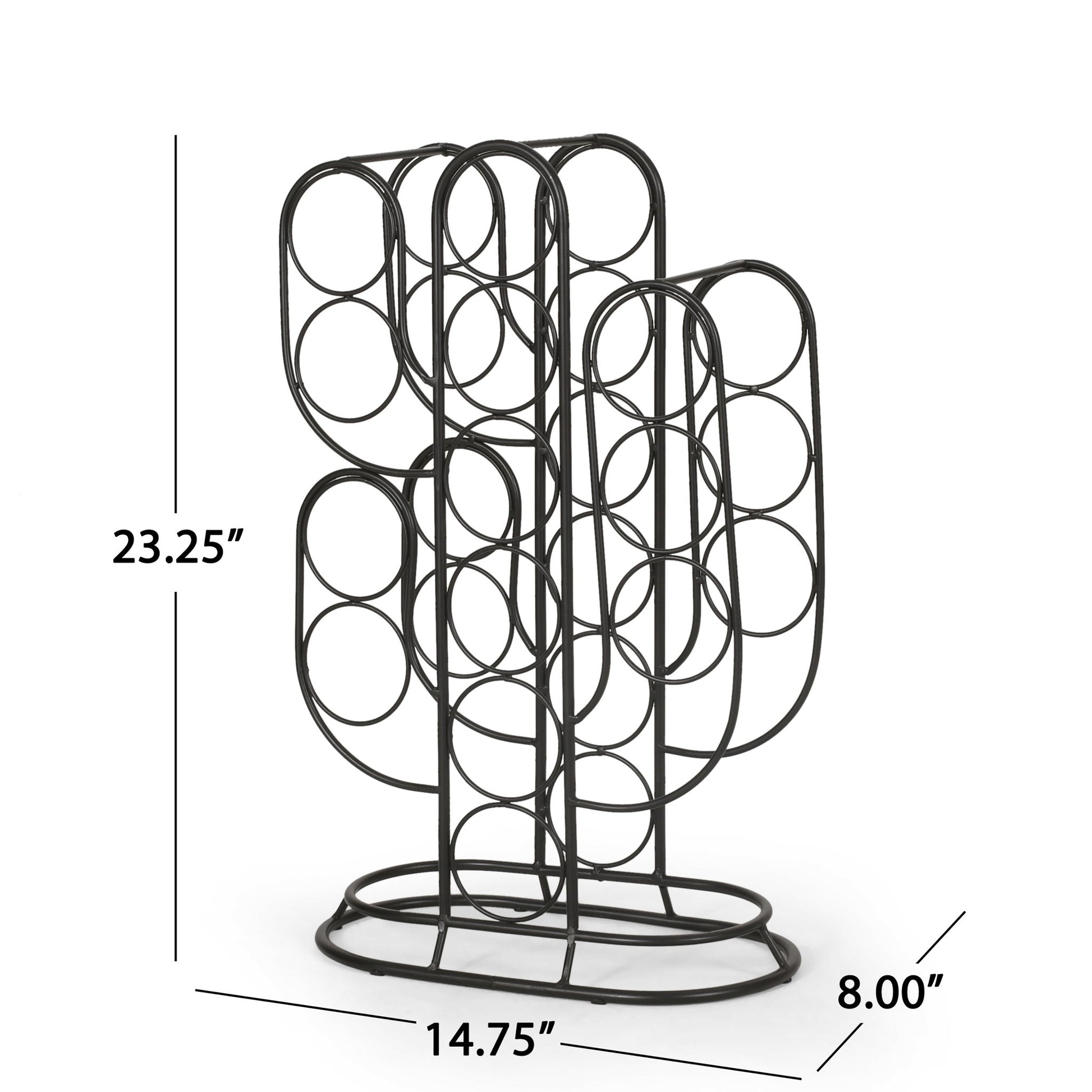 Wine Rack - Black Home Essentials