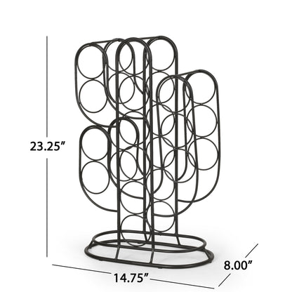 Wine Rack - Black Home Essentials