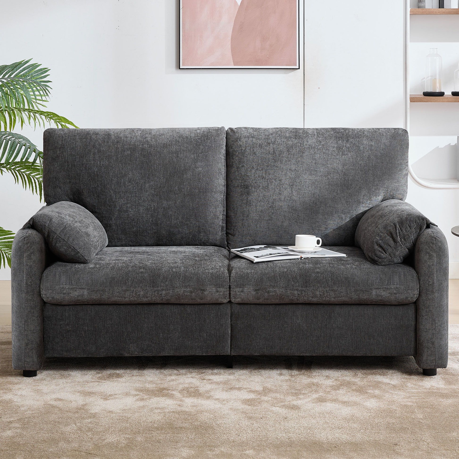 Modern Minimalist Down Filled Sofa Home Essentials