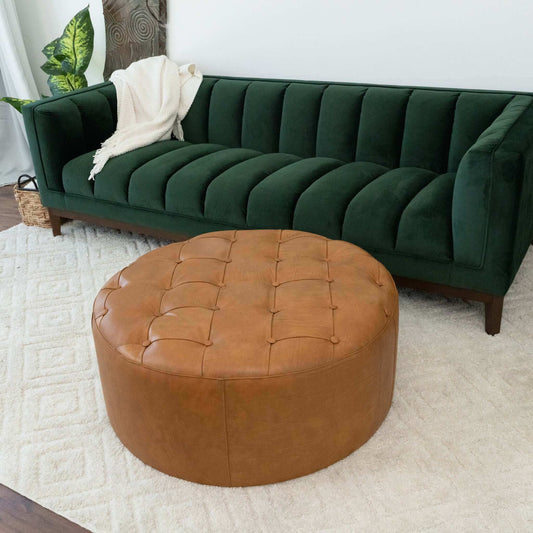 Seletar - Ottoman - Light Tan Ashcroft Furniture