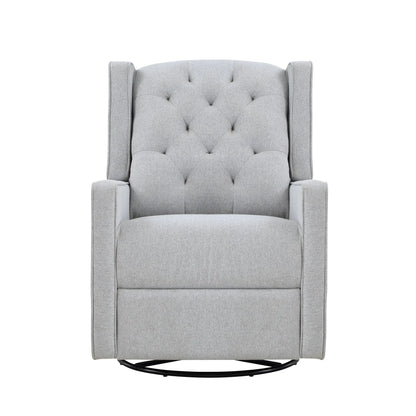 Milah - Gliding Swivel Recliner Tufted Suite Bebe