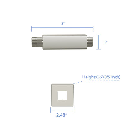 Ceiling Mounted Shower Arm With Flange Stainless Steel Daily Nest