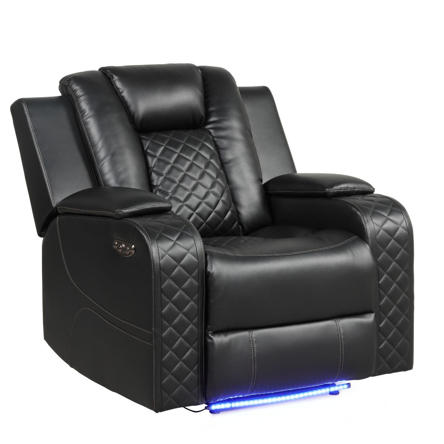Benz - LED & Power Recliner Chair With Adjustable Headrest Matrix Furniture Group