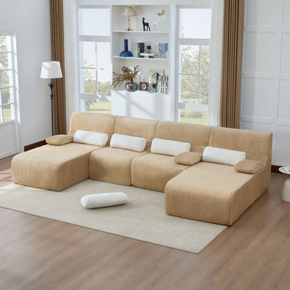 Oversized Sectional Sofa, Living Room Seating With Modular Design Hearth and Haven