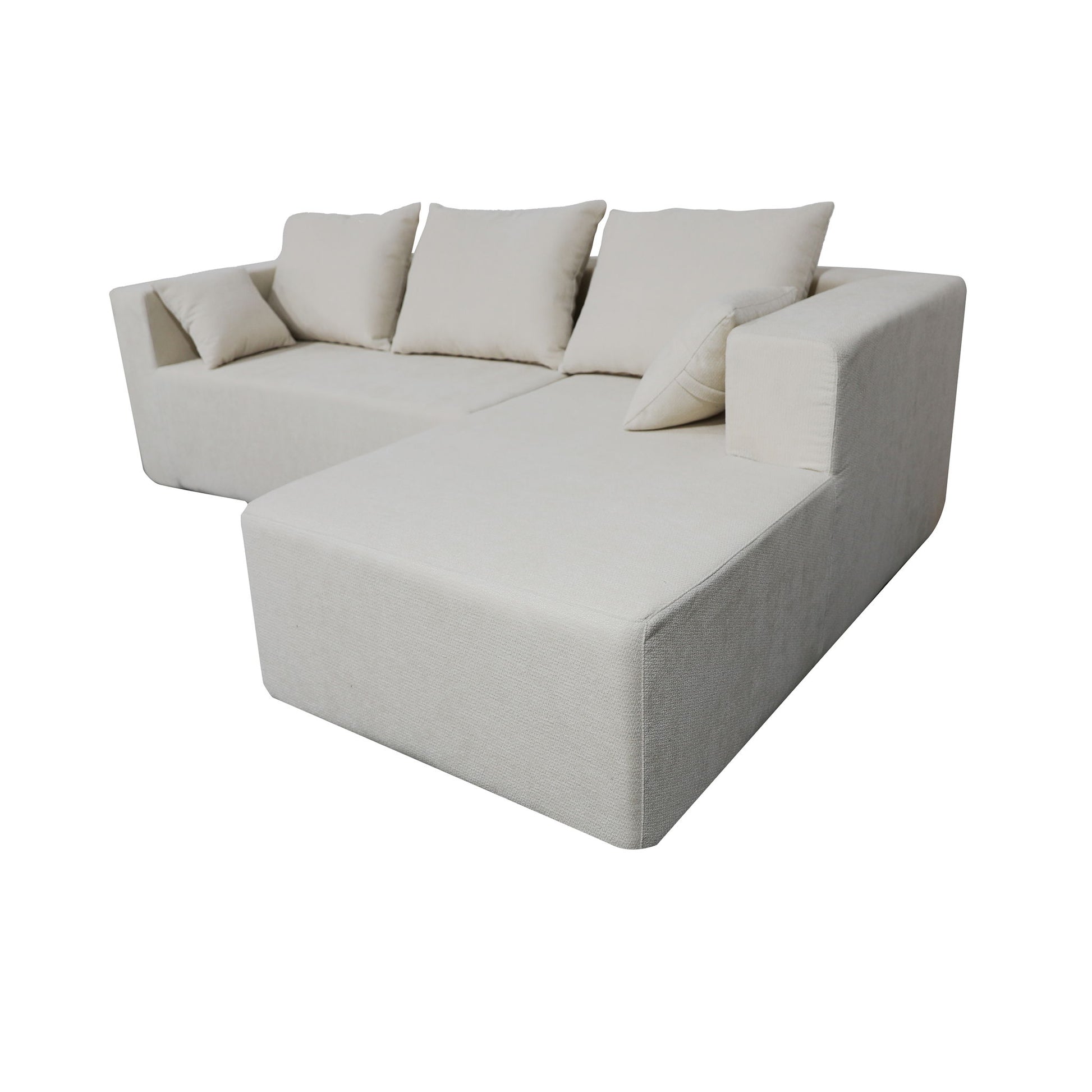 Modular Corner Sofa With Soft Linen Fabric Home Essentials