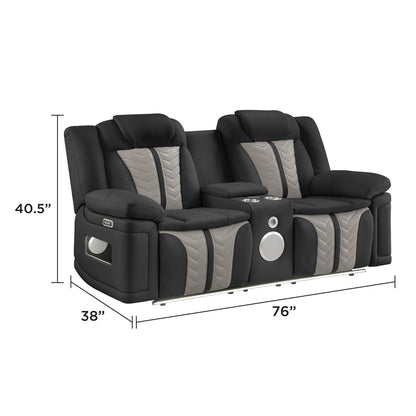 Cruiser - Power Reclining Set With LED Lighting Matrix Furniture Group